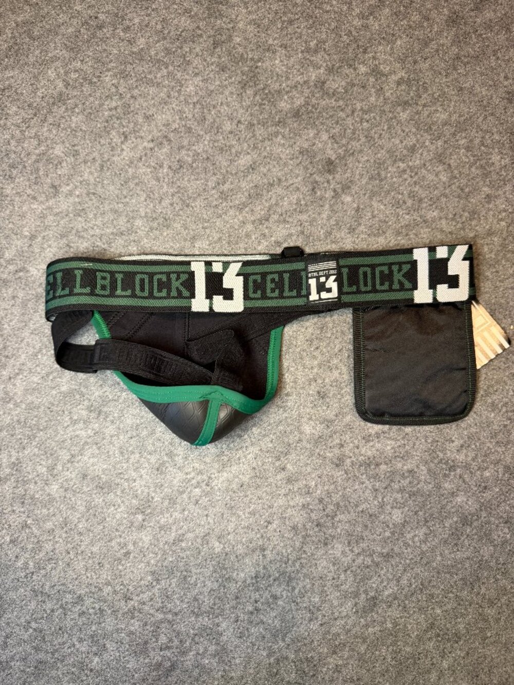 CellBlock 13 Sniper Neoprene Jockstrap with Side Utility Pouch Army Green Medium - Picture 2 of 7